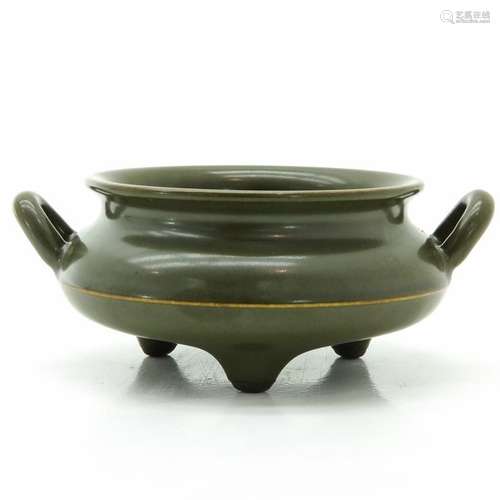 A Tea Dust Glaze Censer