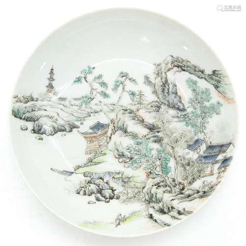 A Small Qianjiang Cai Decor Dish