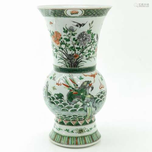 A Famille Verte Vase