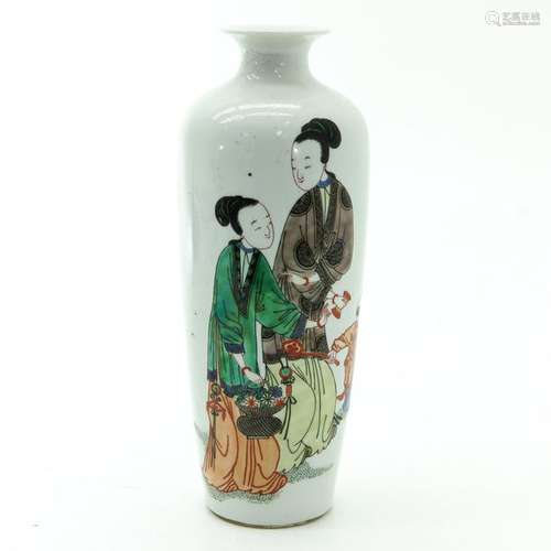 A Famille Verte Decor Vase