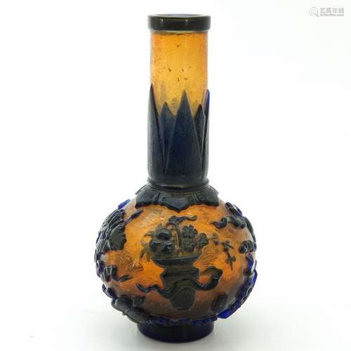 A Peking Glass Vase