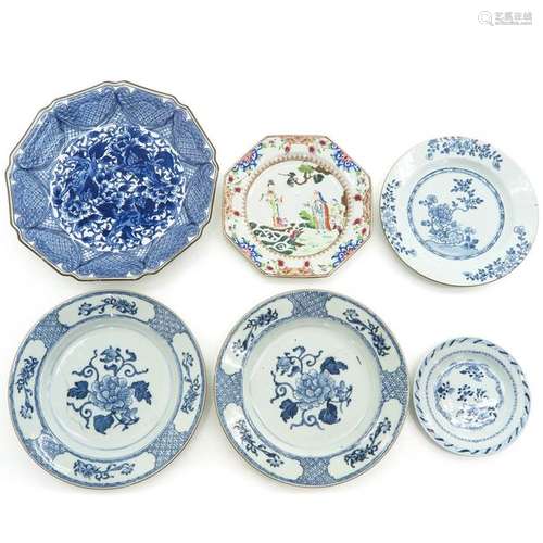 A Diverse Collection of Six Plates