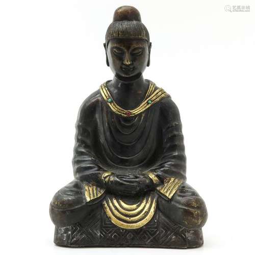 A Bronze Buddha Sculpture