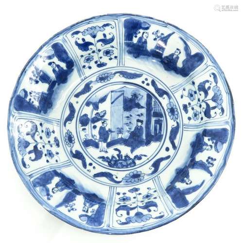 A Blue and White Decor Dish