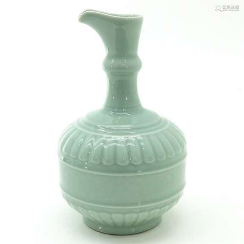 A Celadon Decor Pitcher