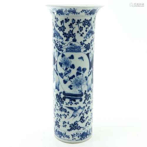 A Blue and White Decor Vase