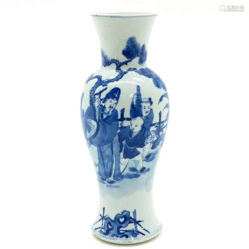 A Blue and White Vase