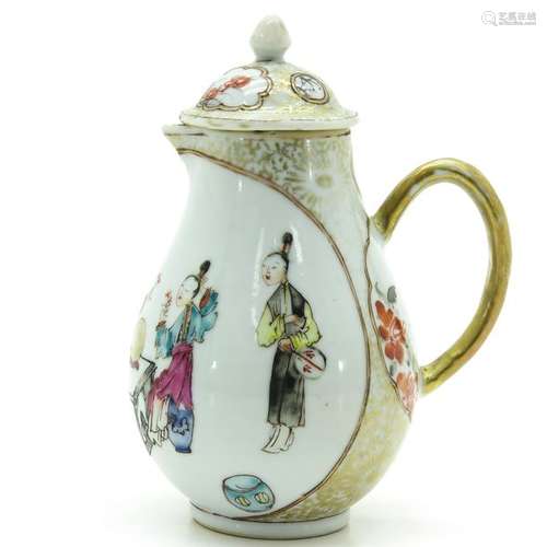 A Famille Rose and Gilt Decor Creamer