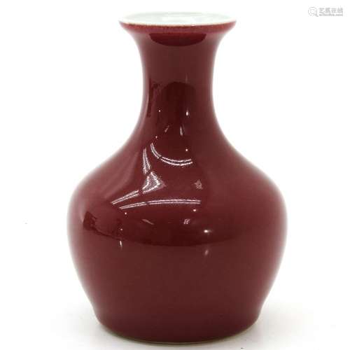 A Sang de Boeuf Decor Vase