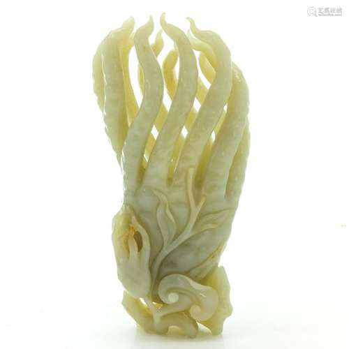 A Carved Jade Sculpture