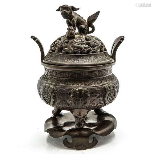 A Bronze Tripod Censer