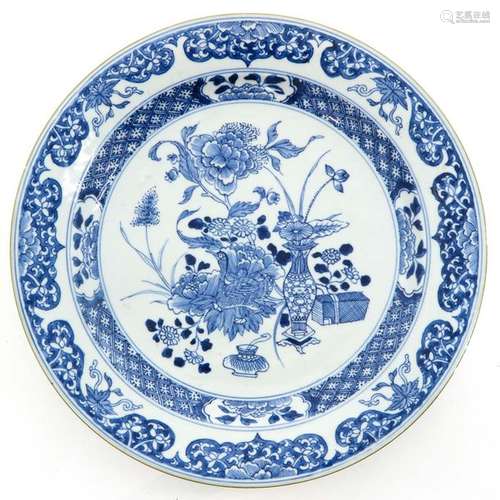 A Blue and White Decor Charger