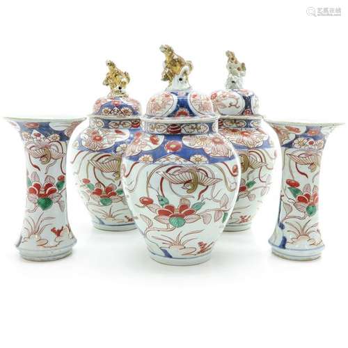 A Five Piece Garniture Set Circa 1700