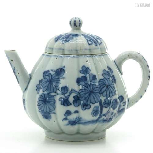 A Blue and White Decor Teapot