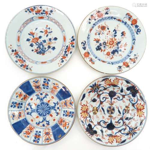 A Collection of Four Imari Decor Plates