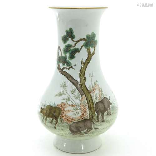 A Polychrome Decor Vase