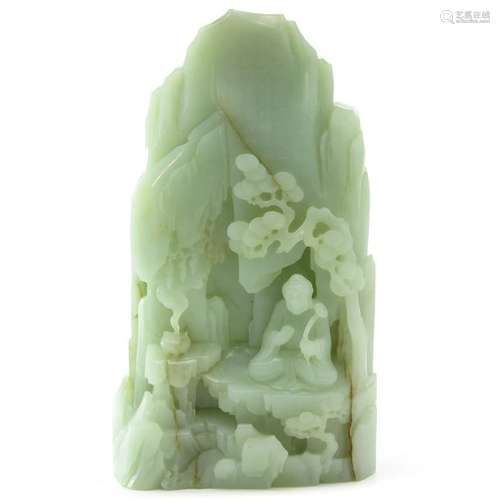 A Carved Jade Sculpture