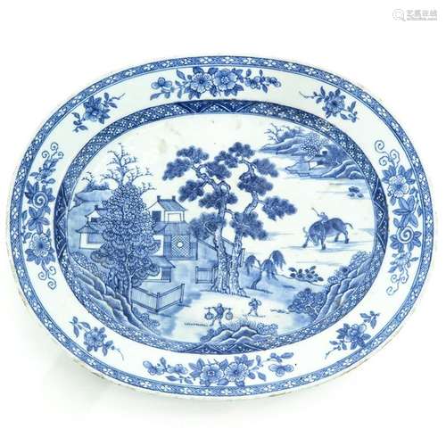 A Blue and White Service Platter