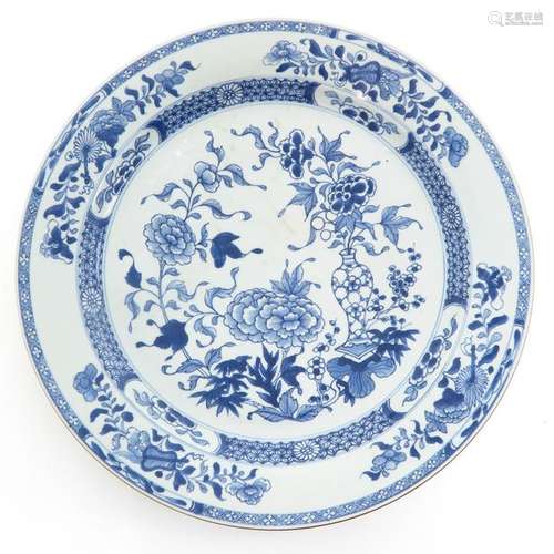 A Blue and White Decor Charger