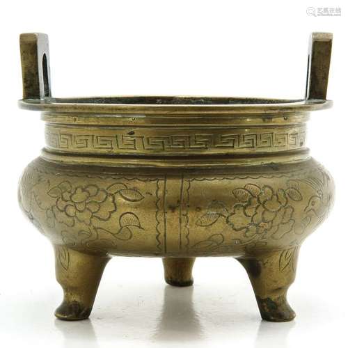 A Bronze Tripod Censer