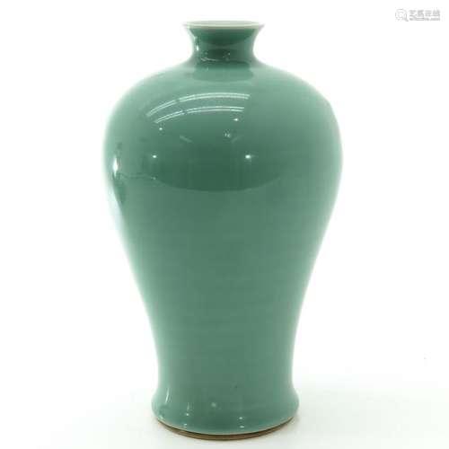 A Celadon Meiping Vase