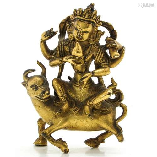 A Bronze Ming Tibetan Sculpture