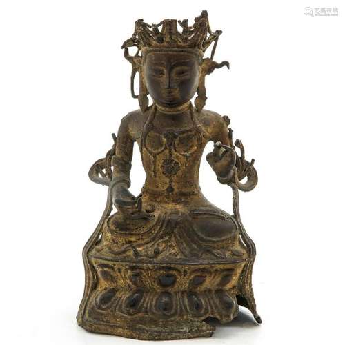 A Bronze Ming Tibetan Sculpture