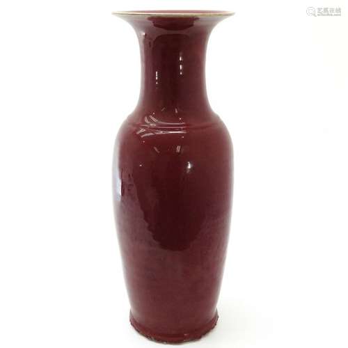 A Sang de Boeuf Decor Vase