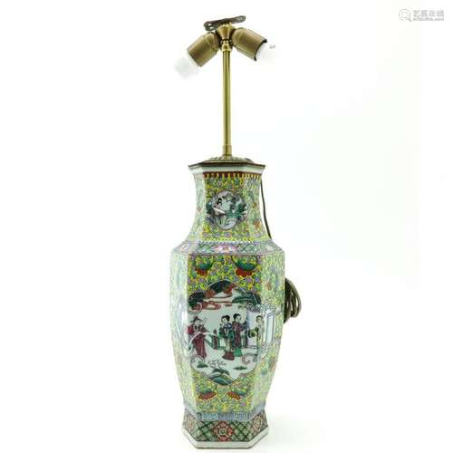 A Famille Verte Decor Lamp