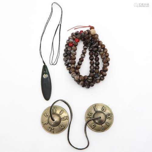 Tibetan Bells and Two Stone Necklaces