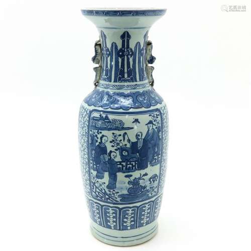 A Blue and White Decor Vase