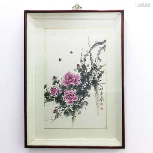 A Framed Chinese Work of Art