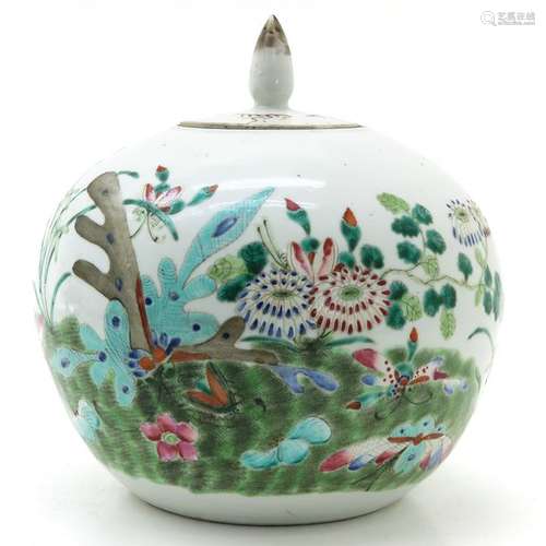 A Polychrome Decor Ginger Jar