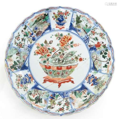 A Famille Verte Decor Plate