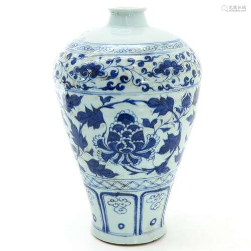 A Blue and White Meiping Vase