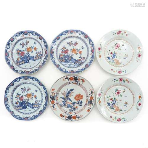 A Diverse Collection of Six Plates