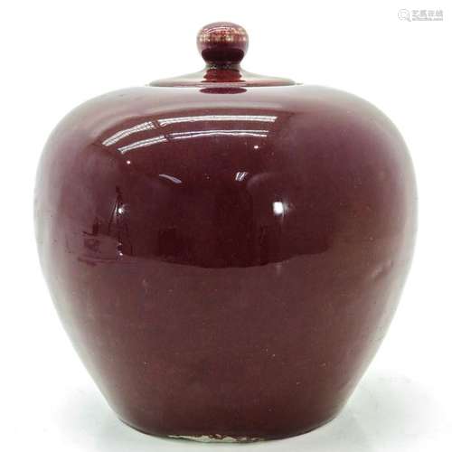 A Sang de Boeuf Decor Ginger Jar