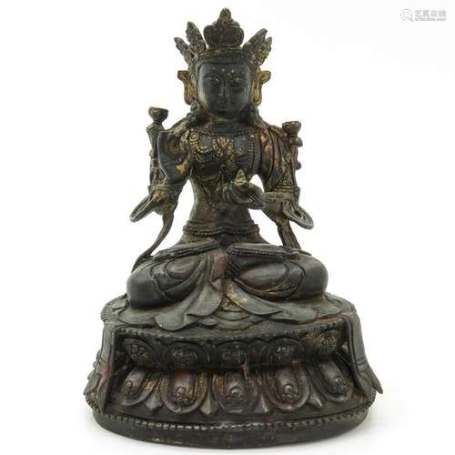 A Bronze Buddha Sculpture