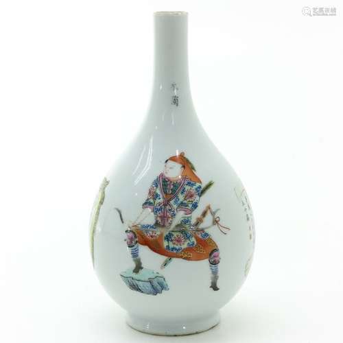 A Wu Shuang Pu Decor Bud Vase