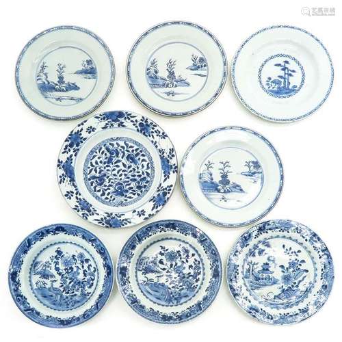 A Diverse Collection of Eight Plates