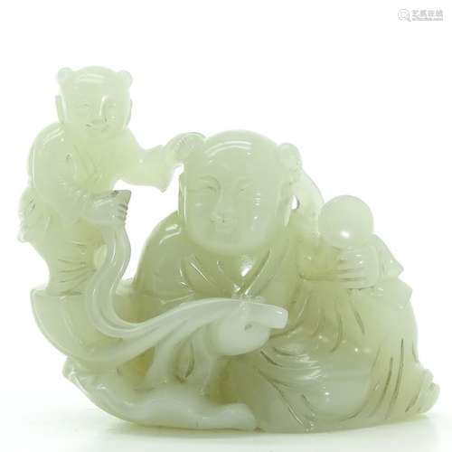 A Carved Jade Sculpture