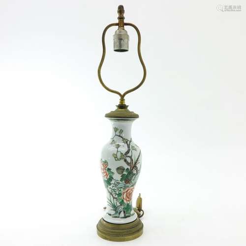 A Famille Verte Decor Lamp