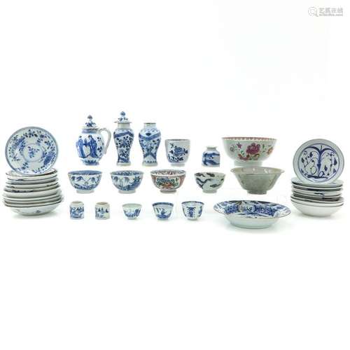 A Diverse Collection of Porcelain Items