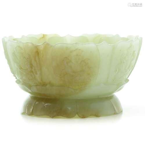 A Carved Jade Bowl