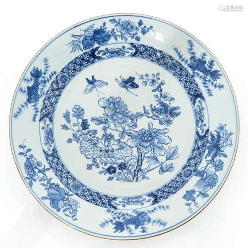 A Blue and White Decor Charger