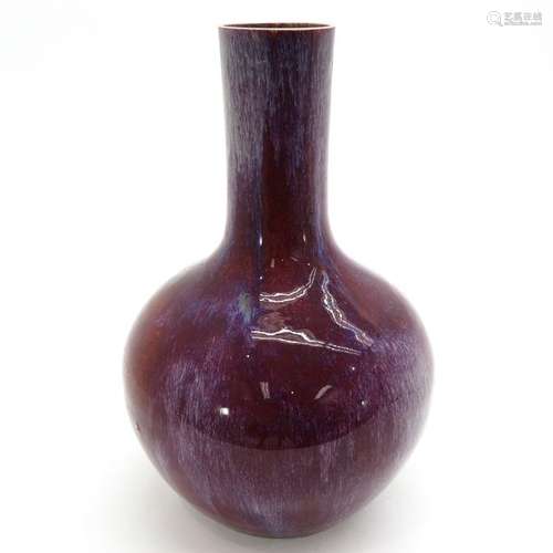 A Sang de Boeuf Decor Vase