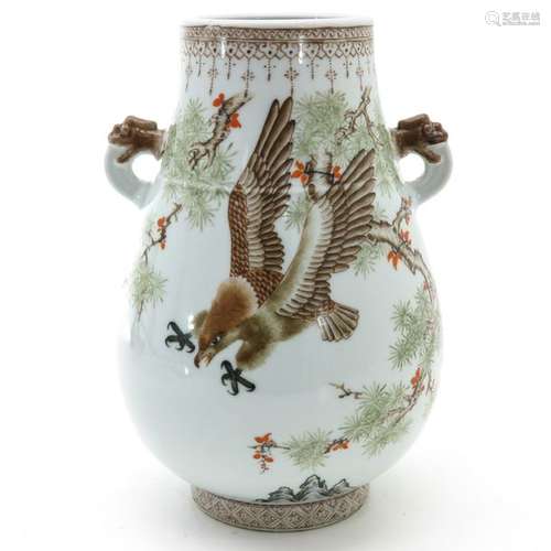 A Eagle Decor Hu Vase