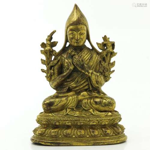 A Gilt Bronze Buddha Sculpture