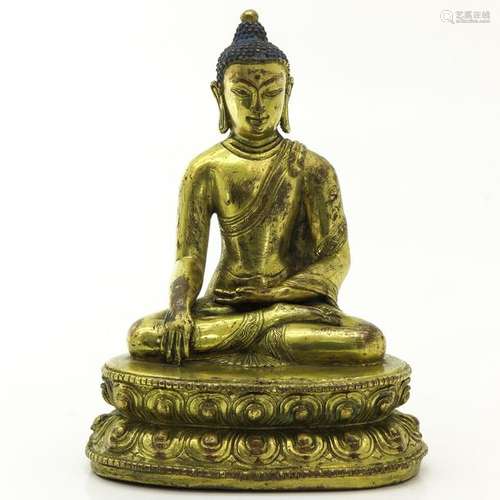 A Bronze Buddha Sculpture