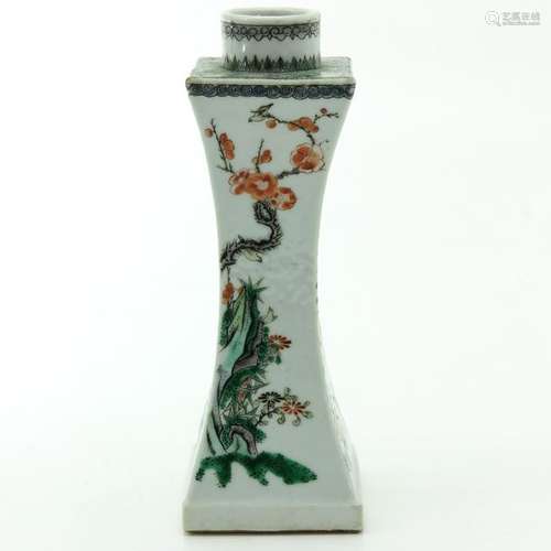 A Famille Verte Decor Vase